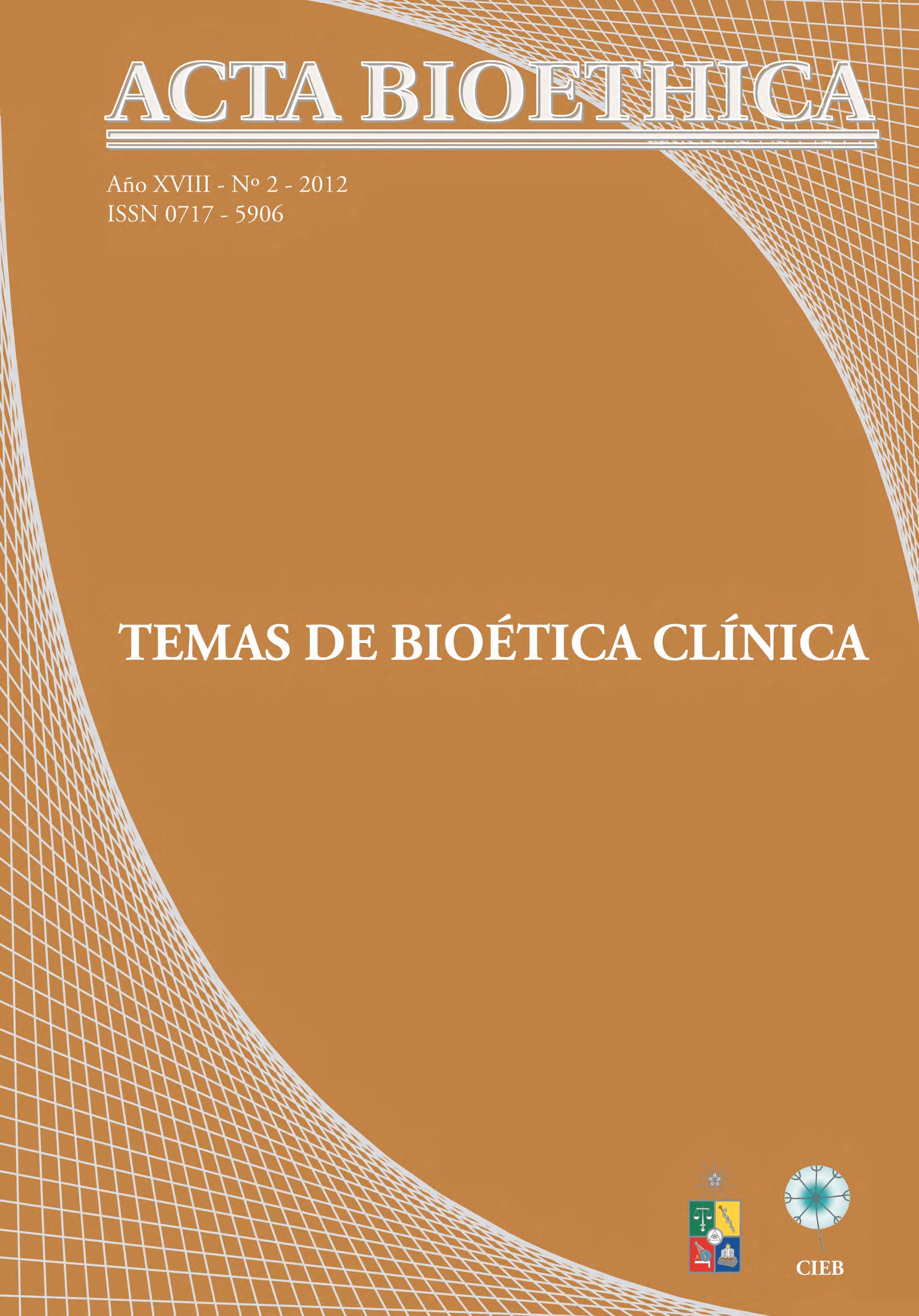 											Visualizar v. 18 n. 2 (2012): Temas de Bioética Clínica
										