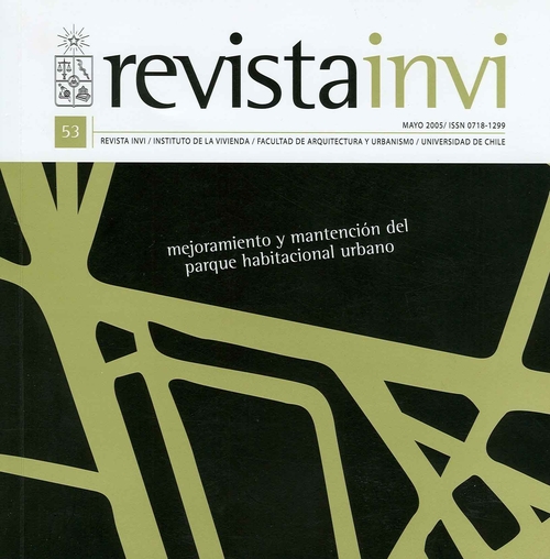 							Visualizar v. 20 n. 53 (2005): Mejoramiento y Mantención del Parque Habitacional Urbano
						