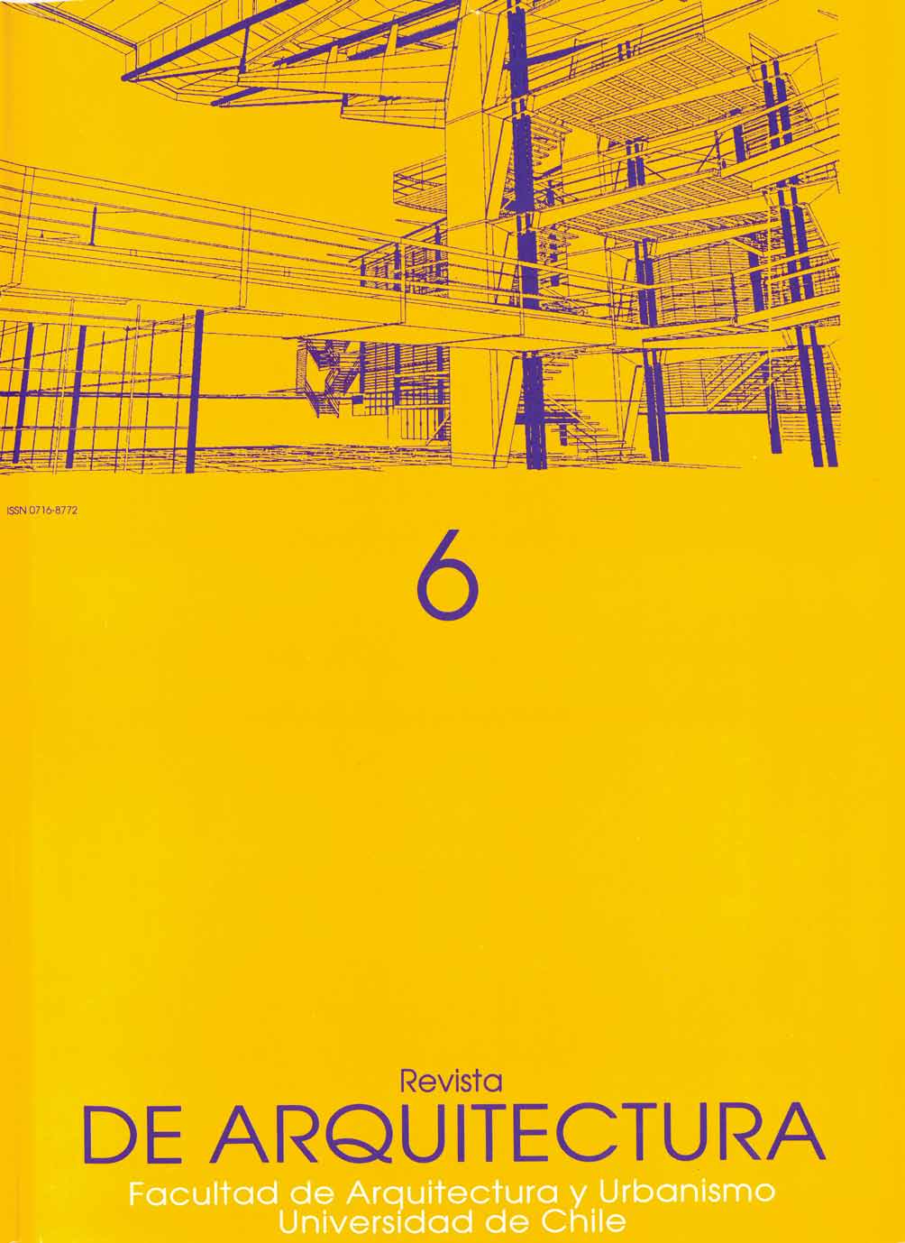 							Ver Vol. 6 Núm. 6 (1995): De Arquitectura
						
